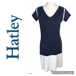 Hatley Color Block Dress V-neck Short Sleeve NWT Small